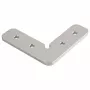 SYNERGY21 S21-LED-PR240099 90° kampinė jungtis LED U profiliams ALU143/ALU144/ALU145/ALU146, anoduotas aliuminis, sidabrinė