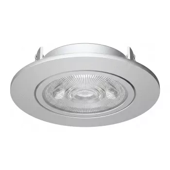 SYNERGY21 Synergy 21 LED įleidžiamas lubinis prožektorius Helios sidabrinis - apvalus + pasukamas - neutrali balta
