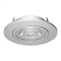 SYNERGY21 Synergy 21 LED įleidžiamas lubinis prožektorius Helios sidabrinis - apvalus + pasukamas - neutrali balta
