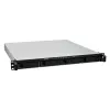 Synology RS826RP+ 4 diskų 1U stelažinis NAS, AMD Ryzen V1500B, 8GB DDR4 ECC, 4x 1GbE, atsarginis maitinimo šaltinis