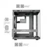 TACENS MARS MC-CUBE Micro-ATX korpusas, juodas, grūdintas stiklas, ARGB, USB-C