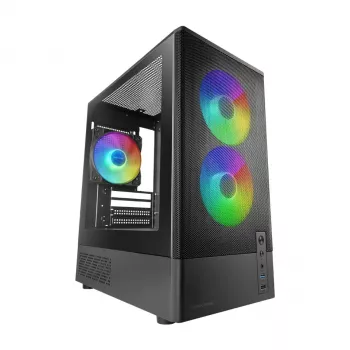 TACENS MARS MC-ONYX 3xARGB mATX Tower Case Black
