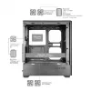 TACENS MARS MC-QUANTUM Mid-Tower ATX korpusas su 3x120mm FDB ventiliatoriais + 1x120mm ARGB ventiliatoriumi, USB-C, grūdintu stiklu, juodas