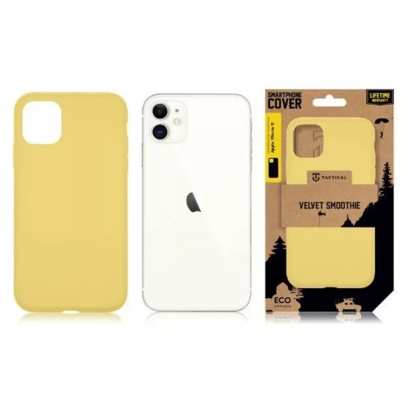 Tactical Apple iPhone 11 Velvet Smoothie Cover Yellow