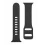 Taktinis Apple Watch 38/40/41mm silikoninis dirželis su sagtimi, juodas