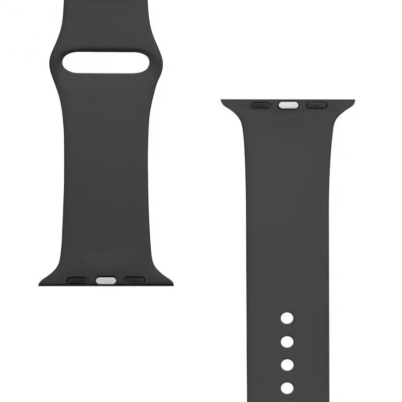 Taktinis Apple Watch 42/44/45mm silikoninis dirželis juodas