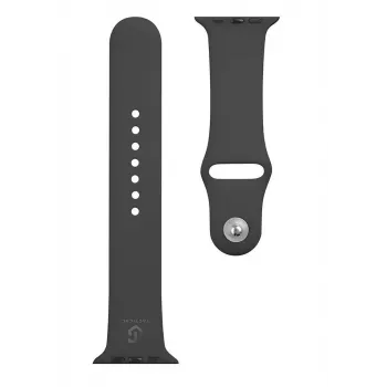 Taktinis Apple Watch 42/44/45mm silikoninis dirželis juodas