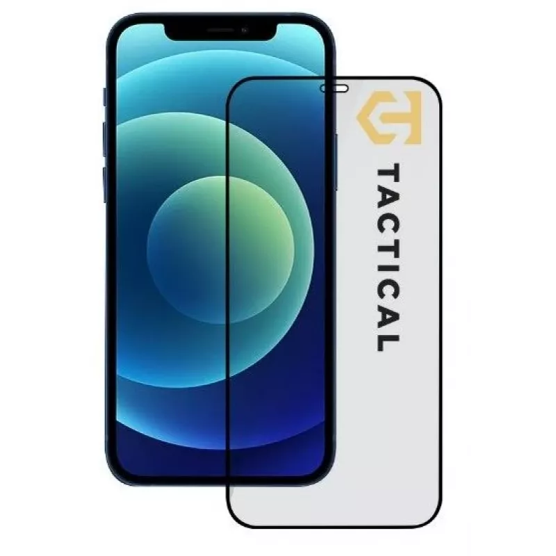 Tactical Glass Shield 5D, skirtas Apple iPhone 12 Pro/12 Pro, juodas