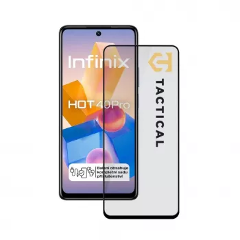 Tactical Glass Shield 5D, skirtas Infinix Hot 40 Pro, juodas