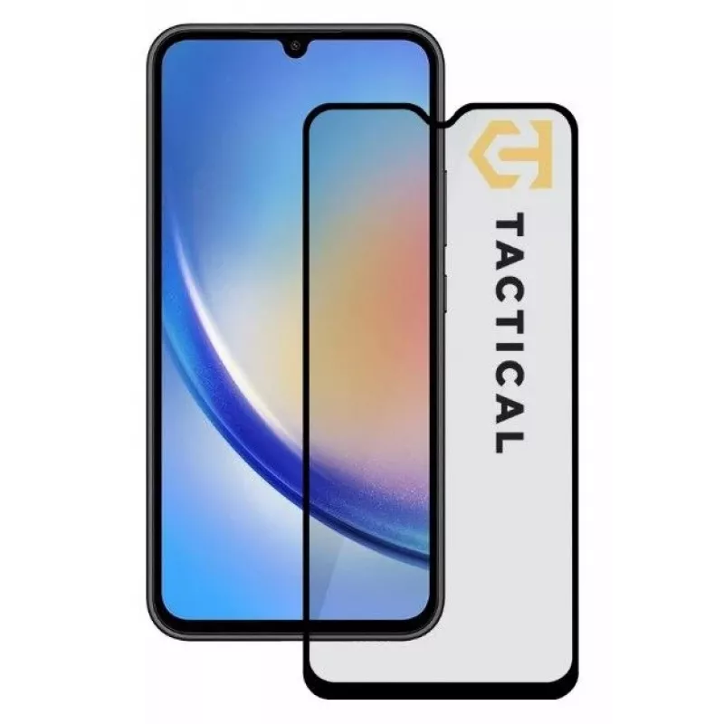 Tactical Glass Shield 5D, skirtas Samsung Galaxy A34 5G, juodas