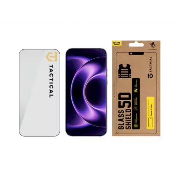 Tactical Glass Shield 5D ekrano apsauginis stiklas, skirtas Xiaomi 17 Ultra - juodas