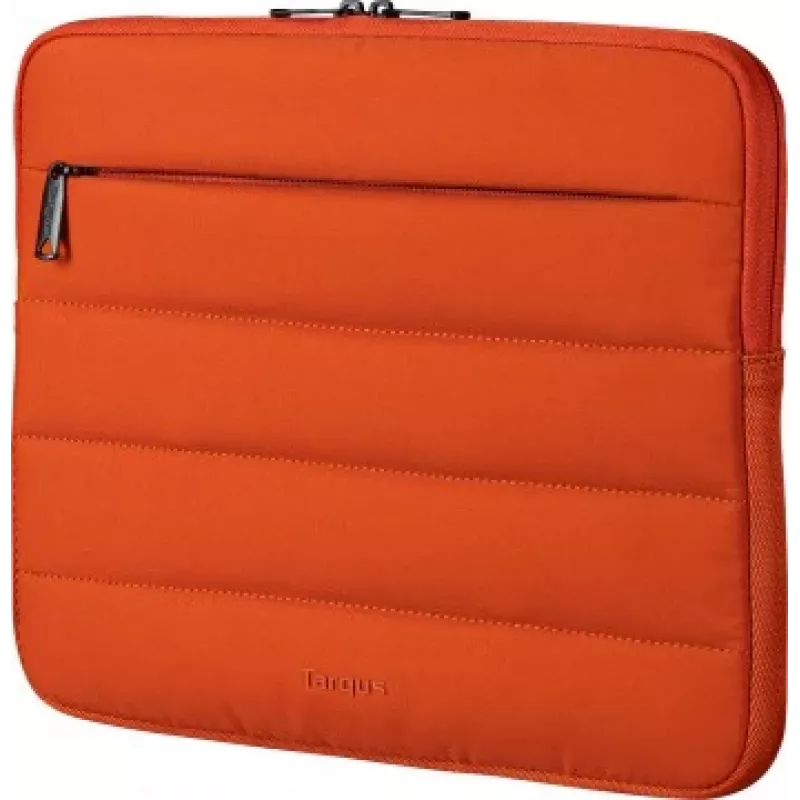 Targus Puffer Notebook Sleeve, skirtas 13–14 colių nešiojamiesiems kompiuteriams, rūdžių oranžinė