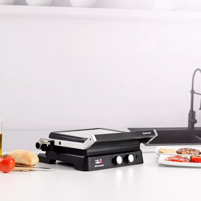 Taurus Bistro Gourmet 2600 W 2-in-1 kontaktinis grilis