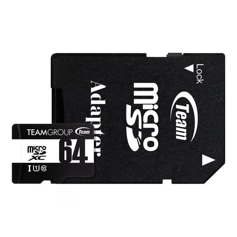Team Group GO Card microSDXC 64 GB Class 10 UHS-I U1 su SD adapteriu