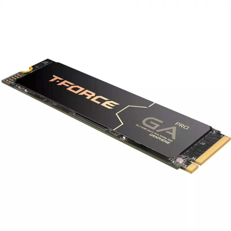 TEAM GROUP T-Force GA PRO 1 TB (Juoda, PCIe 5.0 x4 | M.2 2280 | Grafeno radiatoriaus)
