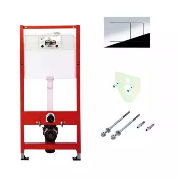 Tece Frame 9400412 su mygtukų rinkiniu ir tarpine pakabinamam tualetui