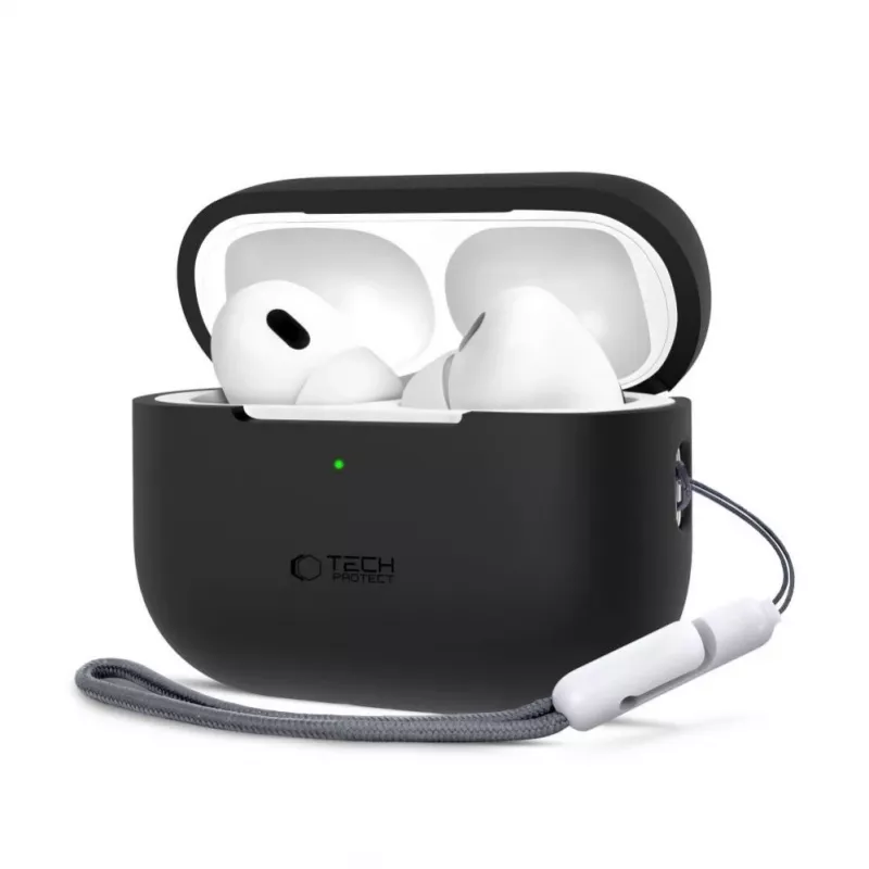 Tech-Protect Apple AirPods Pro 1 / 2 Silikoninis Dėklas Juodas