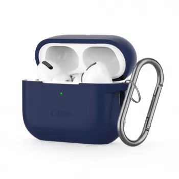 Tech-Protect Apple AirPods Pro 1 / 2 Silikoninis Dėklas su Kabliuku Mėlyna