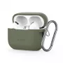 Tech-Protect Apple AirPods Pro 1 / 2 Silikoninis Dėklas su Kabliuku Žalias