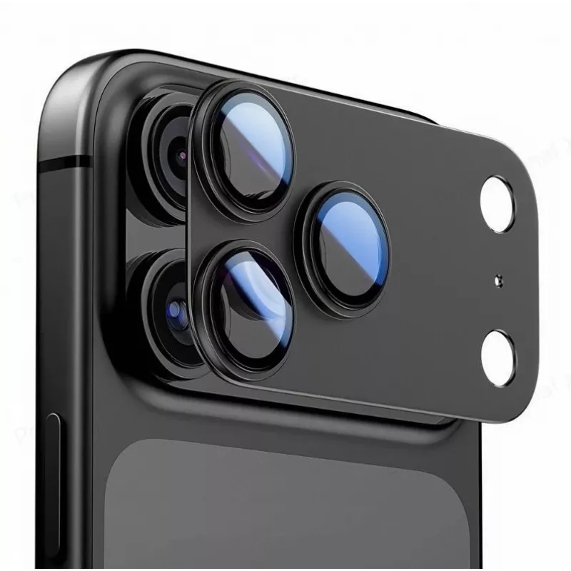 Tech-Protect Apple iPhone 15 Pro / 15 Pro Max fotoaparato objektyvo apsauga CamFull Fit juoda