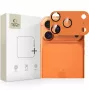 Tech-Protect Apple iPhone 15 Pro / 15 Pro Max fotoaparato objektyvo apsauga CamFull Fit Cosmic Orange