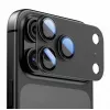 Tech-Protect CamFull Fit fotoaparato objektyvo apsauga, skirta Apple iPhone 15 Pro Max - juoda