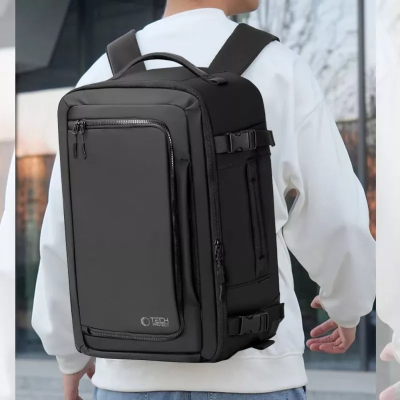 Tech-Protect Defender S50 Kuprinė, skirta Ryanair ir Wizzair, 20L, nešiojamam kompiuteriui - Juoda