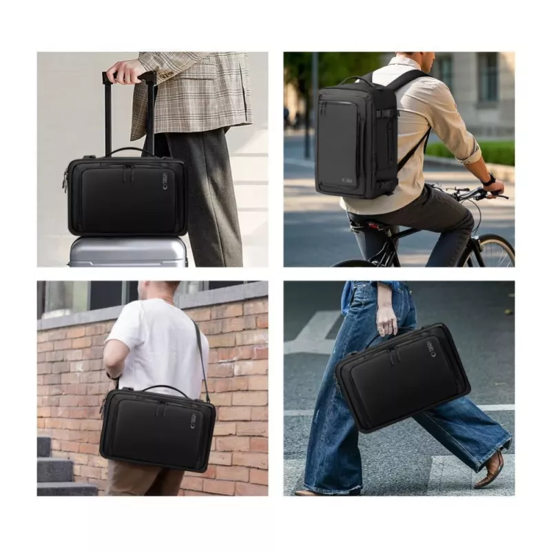 Tech-Protect Defender S50 Kuprinė, skirta Ryanair ir Wizzair, 20L, nešiojamam kompiuteriui - Juoda