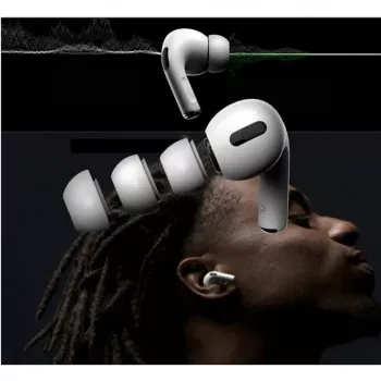 Tech-Protect ausų antgaliai, skirti AirPods Pro 1/2 - S/M/L - Balti (3 poros)
