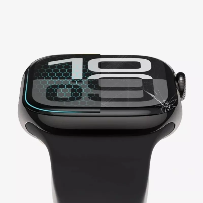 Tech-Protect Glass Flex+ hibridinio stiklo ekrano apsauga, skirta Garmin Venu 3 (2 vnt., juodas rėmelis)