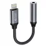 Tech-Protect Lightning (Male) į 3,5 mm Mini Jack (Female) adapteris - baltas