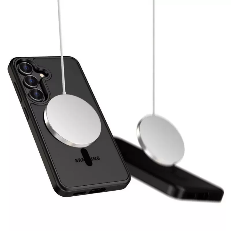 Tech-Protect MagMat MagSafe dėklas, skirtas Nothing Phone 3 - juodas ir skaidrus