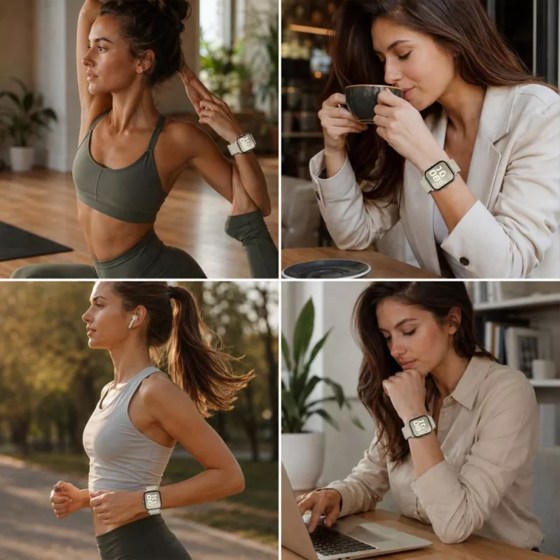 Tech-Protect nailono dirželis, skirtas Huawei Watch Fit 3 / 4 / 4 Pro / 5 / 5 Pro - baltas