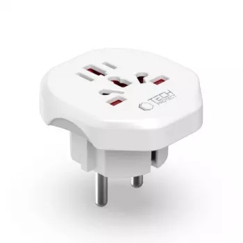Tech-Protect Universal WL-09 Universalus kelioninis adapteris iš ES baltas