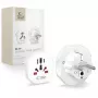 Tech-Protect Universal WL-09 Universalus kelioninis adapteris iš ES baltas