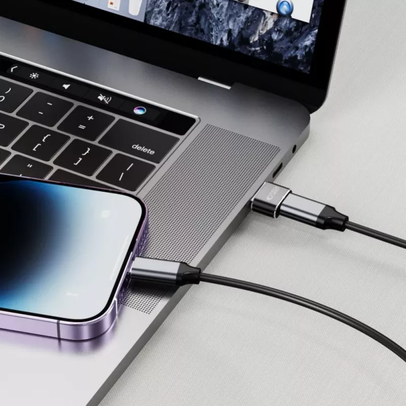 Tech-Protect USB-A (vyriškas) į USB-C (moterišką) adapteris - USB 3.0, 5 Gbps, Space Grey