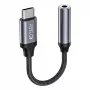 Tech-Protect USB-C į 3,5 mm Mini Jack garso adapteris (moteriškas) - juoda