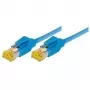 TECLINE Cat 6a S/FTP tinklo kabelis, 0,5 m, mėlynas, LSZH, 10GbE, Hirose TM31 72200B