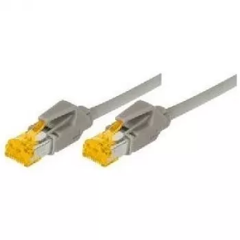 TECLINE Cat 6a S/FTP tinklo kabelis, PiMF, 50 m, pilkas, LSZH, 10 Gbit/s, Hirose TM31 jungtys, Draka kabelis 72250