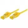 TECLINE Cat 6a S/FTP tinklo kabelis, PiMF, geltonas, 1,5 m, 10 Gbps, LSZH, Hirose TM31 722015Y