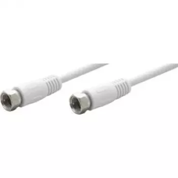 TECLINE Wentronic Goobay SAT jungties kabelis, baltas, 20 m - F kištukas į F kištuką (11867)
