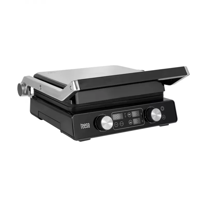 TEESA TSA3239 elektrinis grilis, panini presas, 3 padėtys, nuimamos plokštės, 2000 W