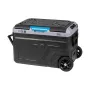 TEESA TSA6004 Profesionalus kompresorinis kelioninis šaldytuvas/šaldiklis 40L DC12/24 AC 230V, baterijos parinktis, dideli ratai, tvirta rankena, Bluetooth, dviejų skyrių