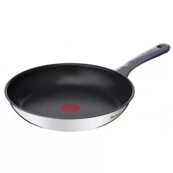 Tefal Daily Cook G7300455 24 cm keptuvė, nerūdijantis plienas, Titanium 2X nelipni danga, Thermo-Signal, tinka visoms kaitlentėms