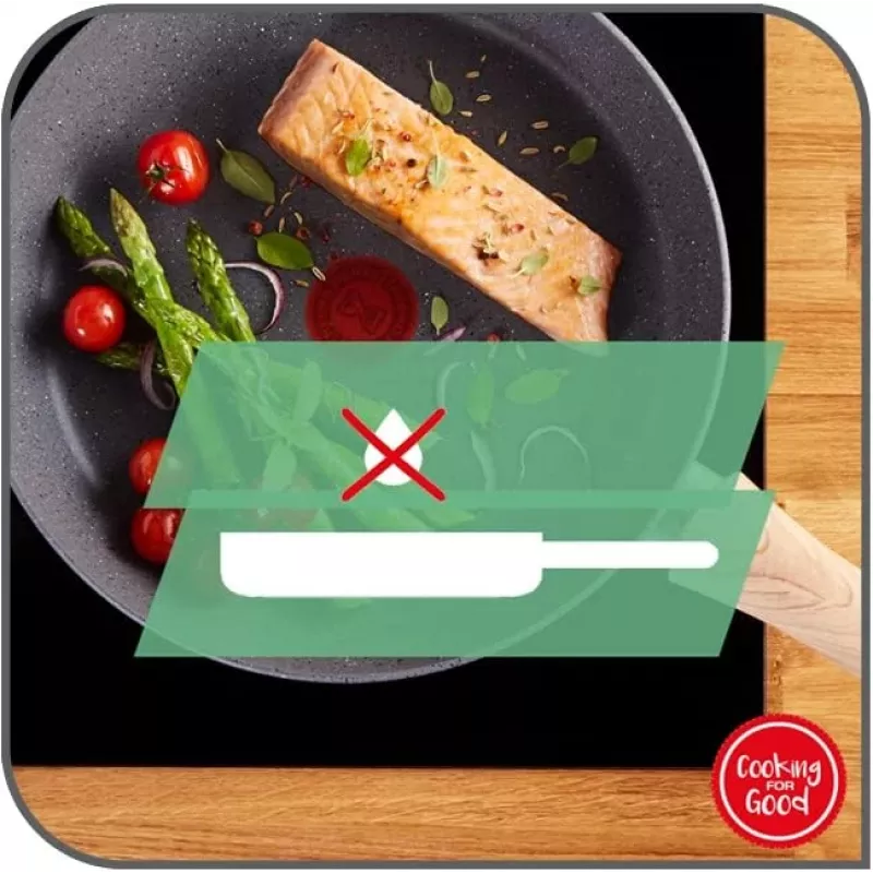 Tefal Duetto+ keptuvė 28 cm, nerūdijantis plienas, titano nelipni danga, indukcinė - G7320634