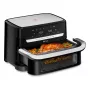 Tefal EY9228 Dual Easy Fry Flex oro gruzdintuvė ir grilis, 6,5 l dviejų zonų, 1700 W, juoda/sidabrinė
