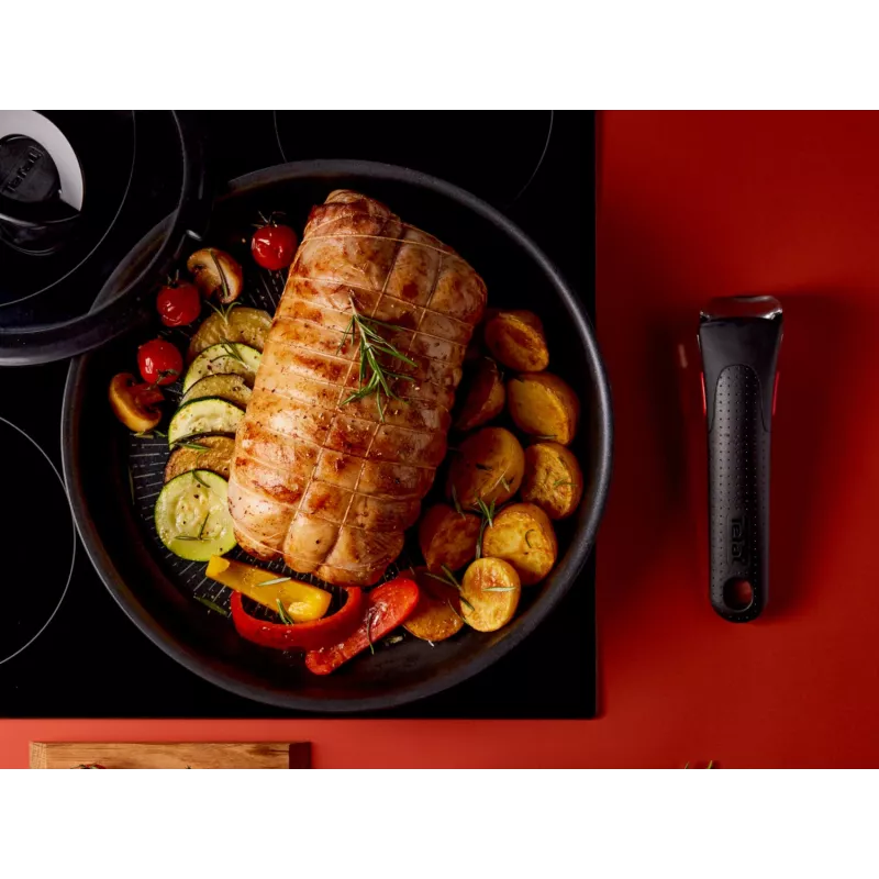 Tefal Ingenio Eco Resist keptuvių rinkinys, 3 vnt. (22 cm ir 26 cm) su nuimama rankena
