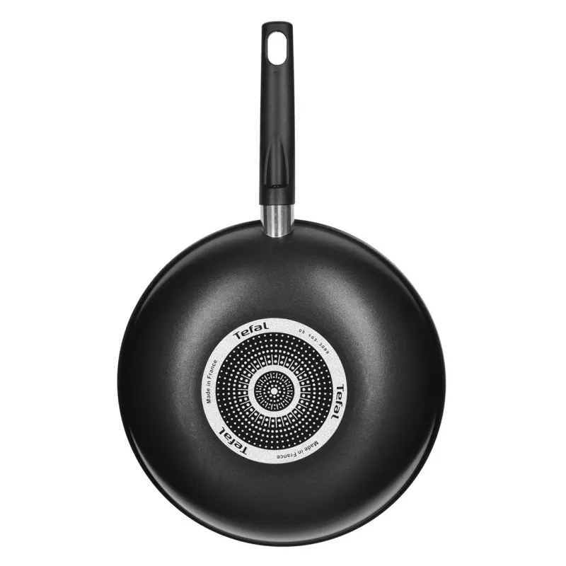 Tefal Simplicity 28 cm wok keptuvė B5821902 – aliumininė su nelipnia danga ir Thermo-Spot, tinka dujoms, elektrinei, keraminei ir halogeninei viryklei