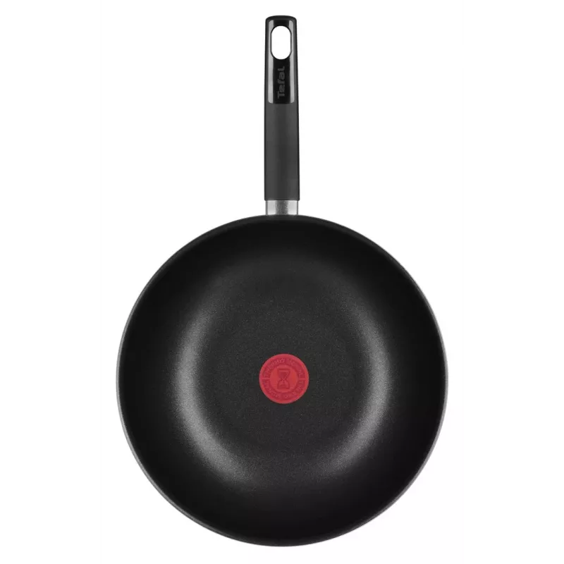 Tefal Simplicity 28 cm wok keptuvė B5821902 – aliumininė su nelipnia danga ir Thermo-Spot, tinka dujoms, elektrinei, keraminei ir halogeninei viryklei