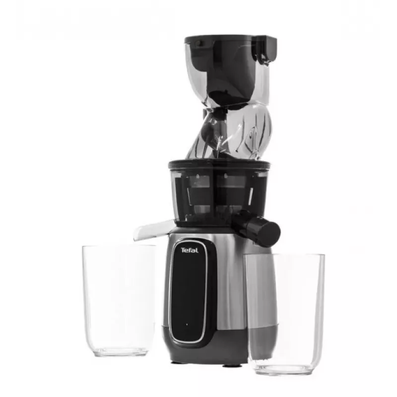 TEFAL ZC605D38 lėta sulčiaspaudė 150W šalto spaudimo 35 aps./min sidabrinė/juoda